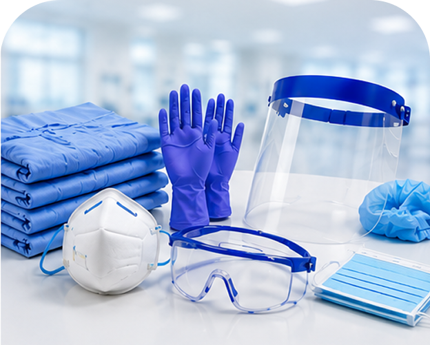 Elementos de bioseguridad y protección hospitalaria